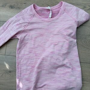 Lululemon Athletica Pink Long Sleeve Tee